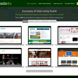 Avada4u: A new site about Avada featuring a filterable showcase